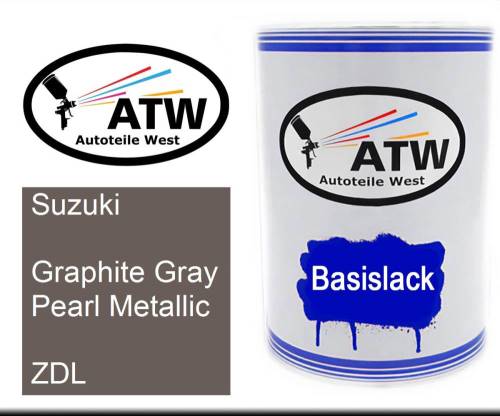 Suzuki, Graphite Gray Pearl Metallic, ZDL: 500ml Lackdose, von ATW Autoteile West.